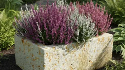 Kamenný květináč - ručně tečkovaný