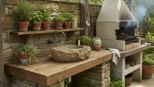 Kamenné umyvadlo 45x40x18 cm