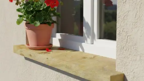 Parapet s okapnicí formátovaný tl. 7 cm