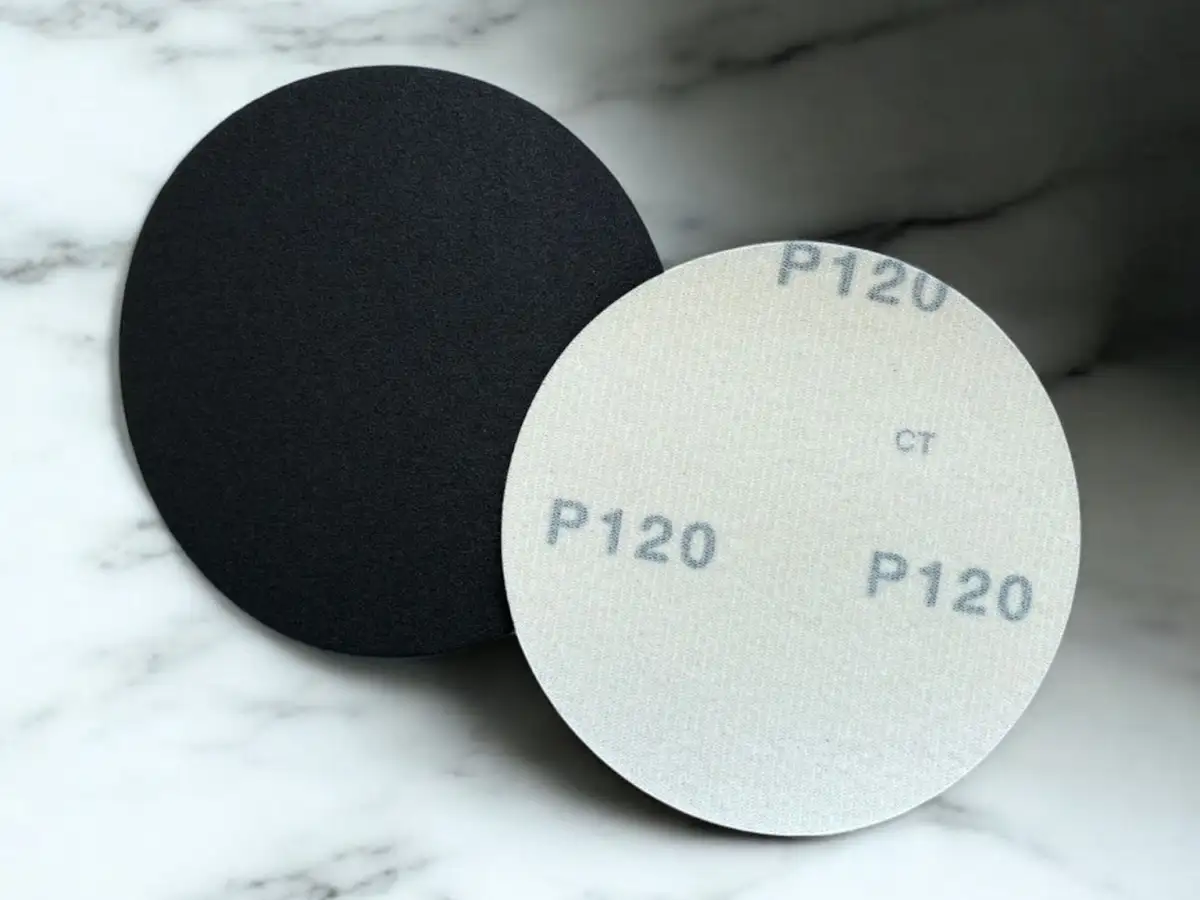 100ks - Brusný papír Ø115 mm P120 s uchycením na suchý zip